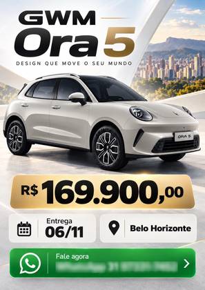 GWM ORA 5 58,3 KW ELÉTRICO