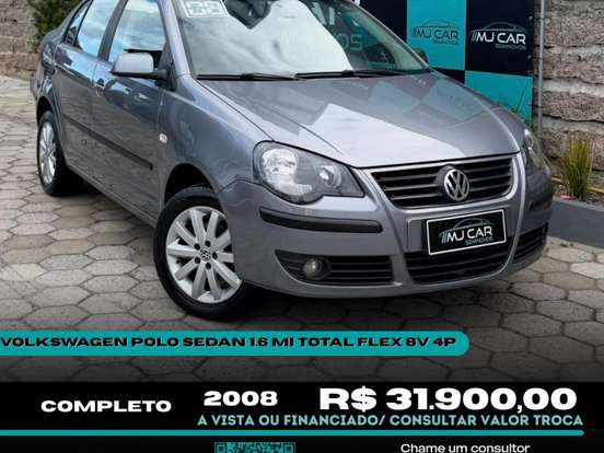 VOLKSWAGEN-POLO SEDAN-1.6 MI 8V FLEX 4P MANUAL VOLKSWAGEN-POLO SEDAN-2007