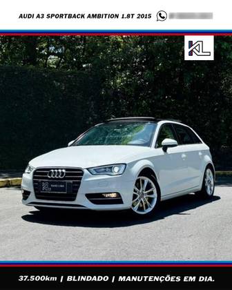 AUDI A3 1.8 TFSI SPORTBACK AMBITION 16V GASOLINA 4P AUTOMÁTICO