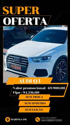 AUDI Q3 2.0 TFSI AMBIENTE QUATTRO 4P GASOLINA S TRONIC