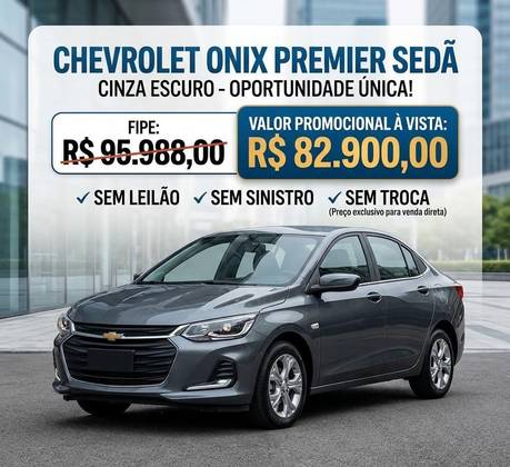 CHEVROLET ONIX 1.0 TURBO FLEX PLUS PREMIER AUTOMÁTICO