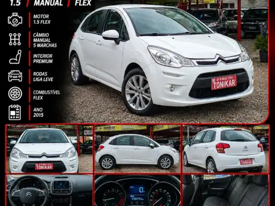 CITROËN-C3-1.5 TENDANCE 8V FLEX 4P MANUAL CITROËN-C3-2014