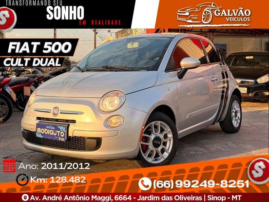 FIAT-500-1.4 CULT 8V FLEX 2P AUTOMATIZADO FIAT-500-2011