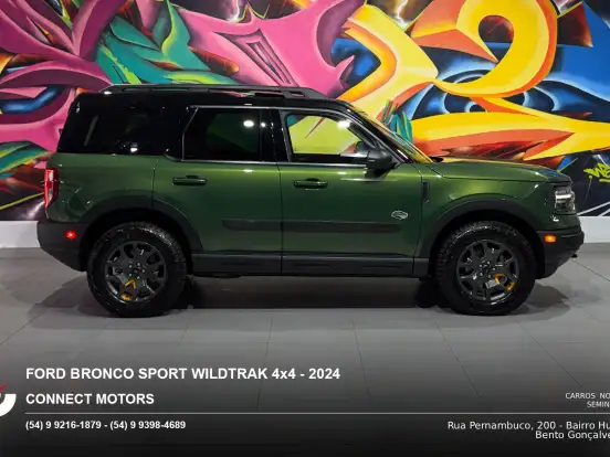 FORD-BRONCO SPORT-2.0 ECOBOOST GASOLINA WILDTRAK 4X4 SELECTSHIFT FORD-BRONCO SPORT-2024