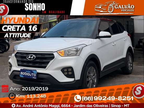 HYUNDAI-CRETA-1.6 16V FLEX ATTITUDE AUTOMÁTICO HYUNDAI-CRETA-2019