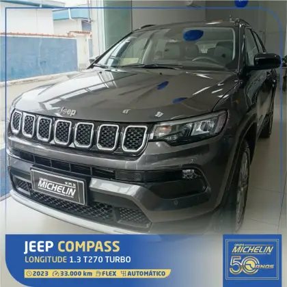 JEEP COMPASS 1.3 T270 TURBO FLEX LONGITUDE AT6