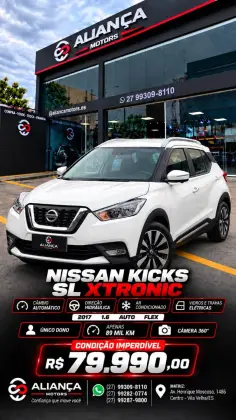 NISSAN KICKS 1.6 16V FLEXSTART SL 4P XTRONIC