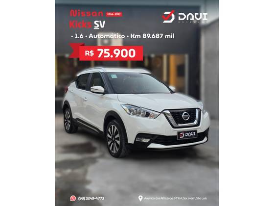 NISSAN KICKS 1.6 16V FLEXSTART SV 4P XTRONIC