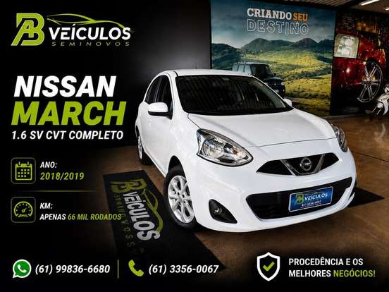 NISSAN-MARCH-1.6 SV 16V FLEXSTART 4P XTRONIC NISSAN-MARCH-2018