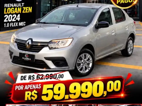RENAULT-LOGAN-1.0 12V SCE FLEX ZEN MANUAL RENAULT-LOGAN-2023