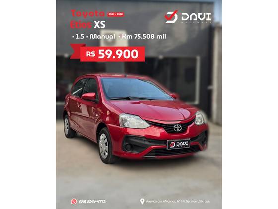 TOYOTA ETIOS 1.5 XS 16V FLEX 4P MANUAL
