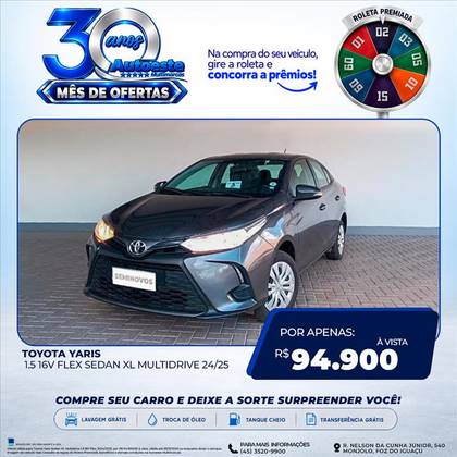 TOYOTA YARIS 1.5 16V FLEX SEDAN XL MULTIDRIVE