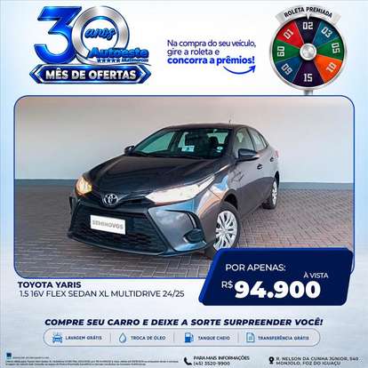 TOYOTA-YARIS-1.5 16V FLEX SEDAN XL MULTIDRIVE TOYOTA-YARIS-2024
