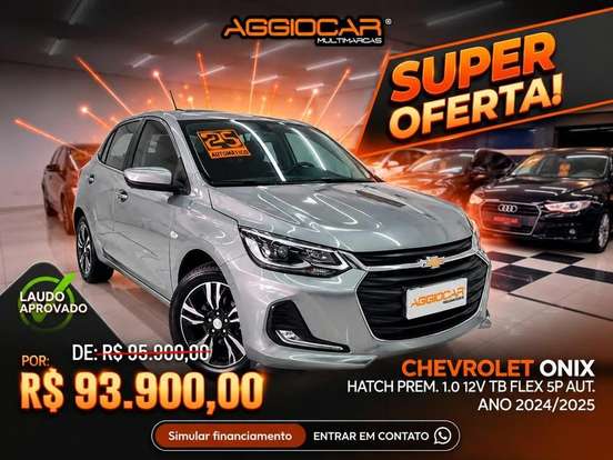 CHEVROLET-ONIX-1.0 TURBO FLEX PREMIER AUTOMÁTICO CHEVROLET-ONIX-2024