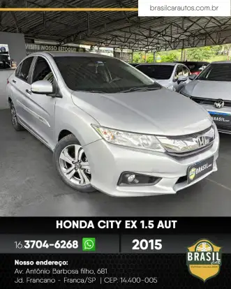 HONDA-CITY-1.5 EX 16V FLEX 4P AUTOMÁTICO HONDA-CITY-2015