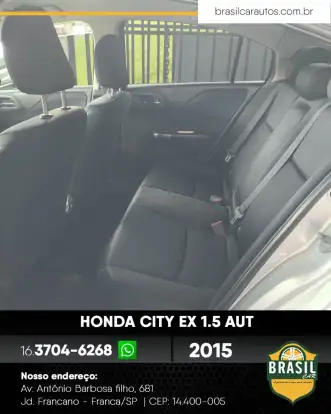 HONDA-CITY-1.5 EX 16V FLEX 4P AUTOMÁTICO HONDA-CITY-2015