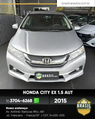 HONDA-CITY-1.5 EX 16V FLEX 4P AUTOMÁTICO HONDA-CITY-2015