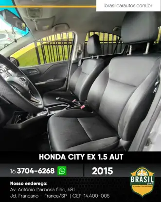 HONDA-CITY-1.5 EX 16V FLEX 4P AUTOMÁTICO HONDA-CITY-2015