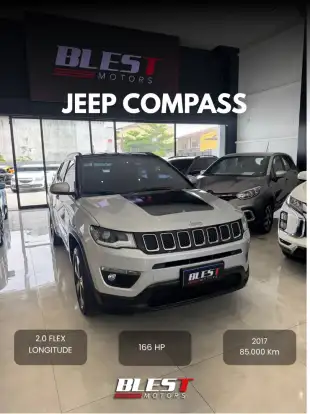 JEEP-COMPASS-2.0 16V FLEX LONGITUDE AUTOMÁTICO JEEP-COMPASS-2017