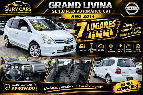 NISSAN GRAND LIVINA 1.8 SL 16V FLEX 4P AUTOMÁTICO
