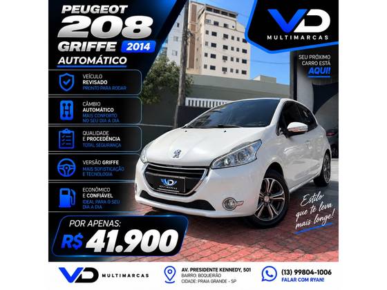 PEUGEOT 208 1.6 GRIFFE 16V FLEX 4P AUTOMÁTICO
