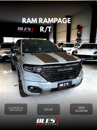RAM RAMPAGE 2.0 HURRICANE 4 TURBO GASOLINA R/T 4X4 AUTOMÁTICO