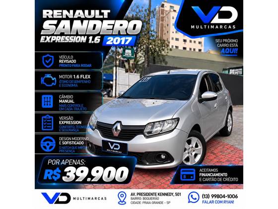RENAULT SANDERO 1.6 DYNAMIQUE 8V FLEX 4P MANUAL