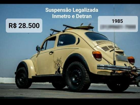 VOLKSWAGEN-FUSCA-1.6 8V GASOLINA 2P MANUAL VOLKSWAGEN-FUSCA-1985