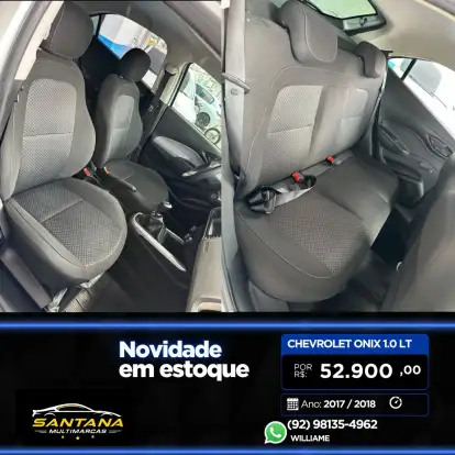 CHEVROLET-ONIX-1.0 MPFI LT 8V FLEX 4P MANUAL CHEVROLET-ONIX-2017
