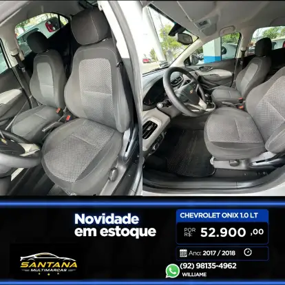 CHEVROLET-ONIX-1.0 MPFI LT 8V FLEX 4P MANUAL CHEVROLET-ONIX-2017