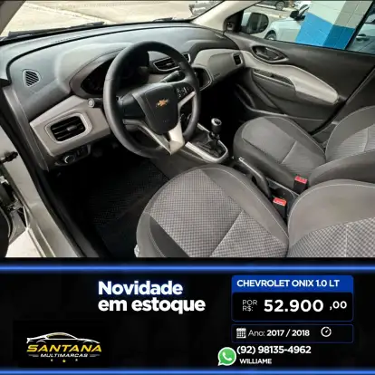 CHEVROLET-ONIX-1.0 MPFI LT 8V FLEX 4P MANUAL CHEVROLET-ONIX-2017