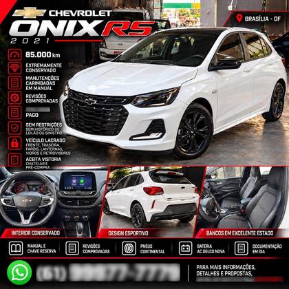 CHEVROLET ONIX 1.0 TURBO FLEX RS AUTOMÁTICO