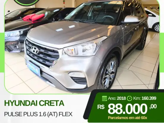 HYUNDAI-CRETA-1.6 16V FLEX PULSE PLUS AUTOMÁTICO HYUNDAI-CRETA-2018
