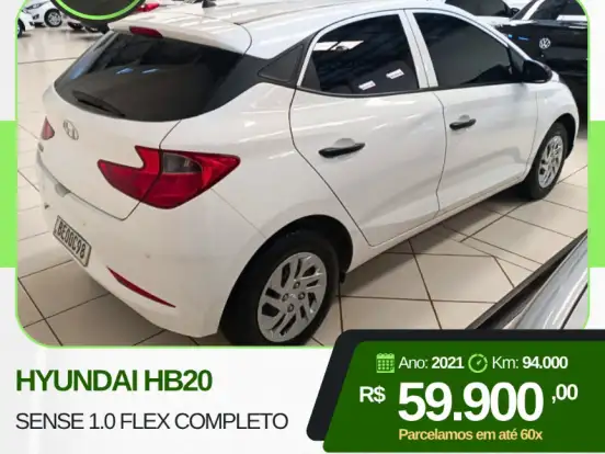 HYUNDAI-HB20-1.0 12V FLEX SENSE MANUAL HYUNDAI-HB20-2021