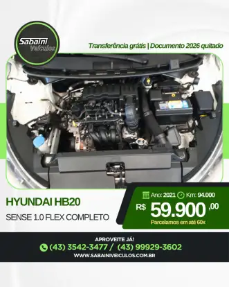HYUNDAI-HB20-1.0 12V FLEX SENSE MANUAL HYUNDAI-HB20-2021