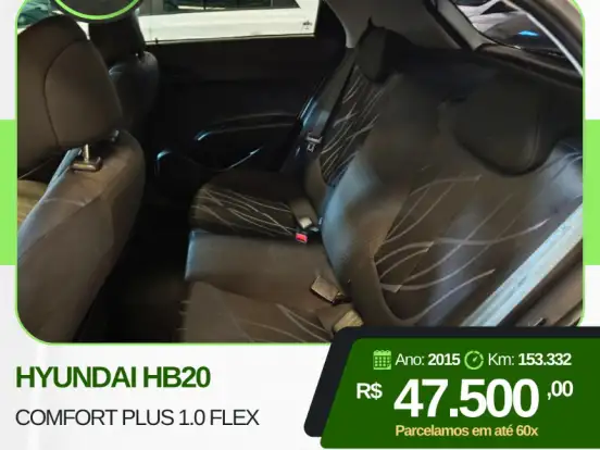 HYUNDAI-HB20-1.0 COMFORT PLUS 12V FLEX 4P MANUAL HYUNDAI-HB20-2015