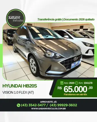 HYUNDAI HB20S 1.0 12V FLEX VISION MANUAL
