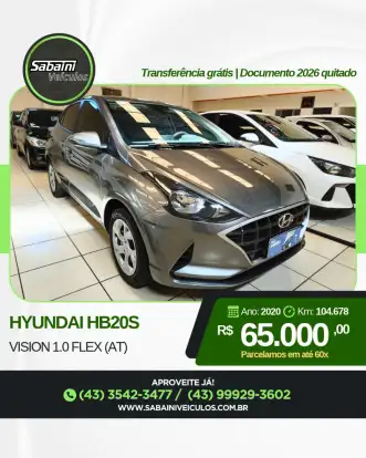 HYUNDAI-HB20S-1.0 12V FLEX VISION MANUAL HYUNDAI-HB20S-2020