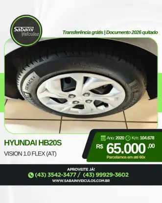 HYUNDAI-HB20S-1.0 12V FLEX VISION MANUAL HYUNDAI-HB20S-2020