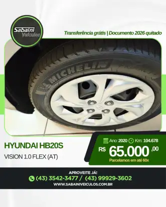 HYUNDAI-HB20S-1.0 12V FLEX VISION MANUAL HYUNDAI-HB20S-2020