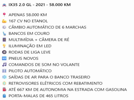 HYUNDAI-IX35-2.0 MPFI GL 16V FLEX 4P AUTOMÁTICO HYUNDAI-IX35-2020