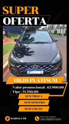 HYUNDAI HB20 1.0 TGDI FLEX PLATINUM MANUAL