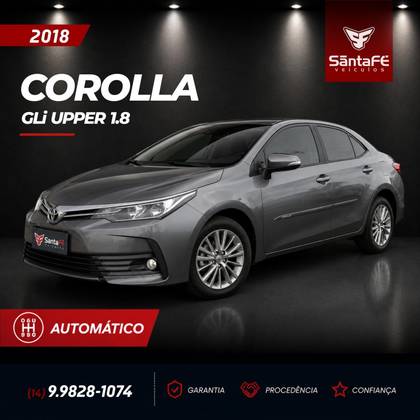 TOYOTA COROLLA 1.8 GLI UPPER 16V FLEX 4P AUTOMÁTICO