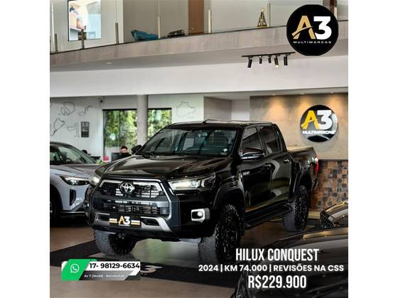 TOYOTA HILUX 2.8 D-4D TURBO DIESEL CD CONQUEST 4X4 AUTOMÁTICO