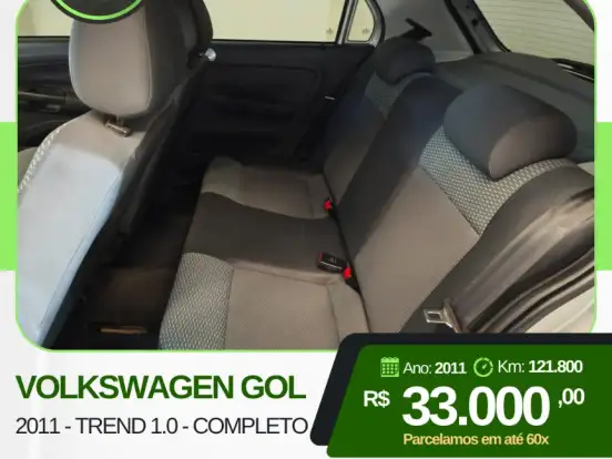VOLKSWAGEN-GOL-1.0 MI TREND 8V FLEX 4P MANUAL VOLKSWAGEN-GOL-2011