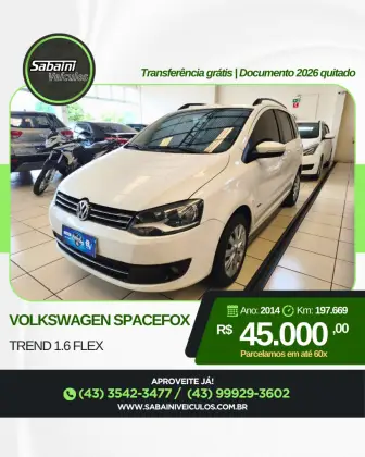 VOLKSWAGEN SPACEFOX 1.6 MI TREND 8V FLEX 4P MANUAL