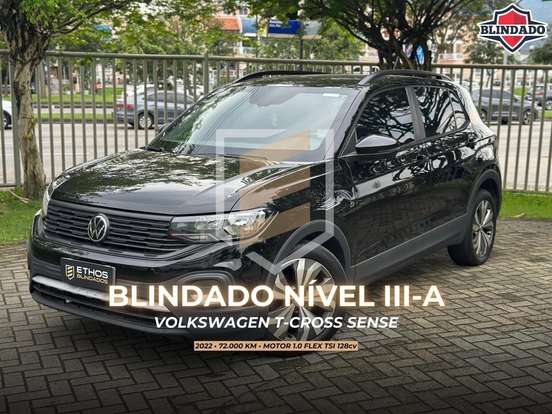 VOLKSWAGEN-T-CROSS-1.0 200 TSI TOTAL FLEX SENSE AUTOMÁTICO VOLKSWAGEN-T-CROSS-2022