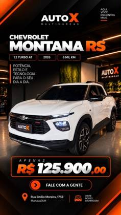 CHEVROLET MONTANA 1.2 TURBO FLEX RS AUTOMÁTICO