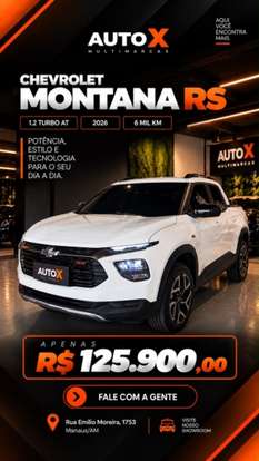 CHEVROLET-MONTANA-1.2 TURBO FLEX RS AUTOMÁTICO CHEVROLET-MONTANA-2026