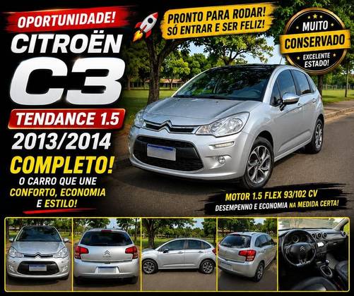CITROËN C3 1.5 TENDANCE 8V FLEX 4P MANUAL